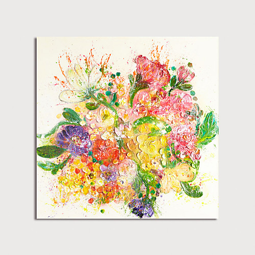 Oil Painting Hand Painted Square Abstract Floral / Botanical Modern Rolled Canvas (No Frame)
Oil Painting Hand Painted Square Abstract Floral / Botanical Modern Rolled Canvas (No Frame)