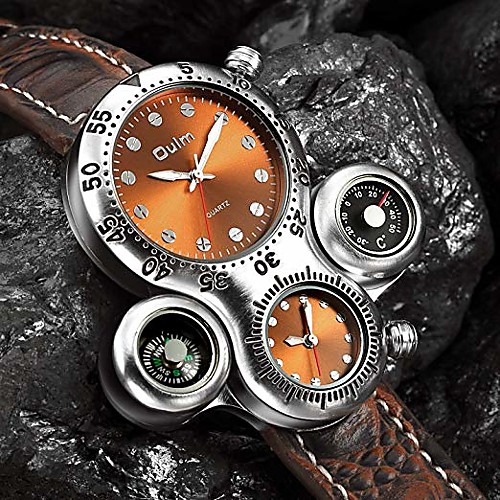 Oulm Men's Casual Watch Sport Watch Analog Quartz Luxury Casual Watch / Leather / Japanese
Oulm Men's Casual Watch Sport Watch Analog Quartz Luxury Casual Watch / Leather / Japanese