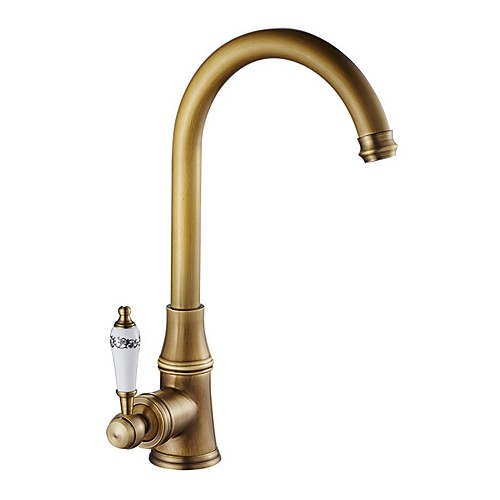 

Kitchen faucet - Single Handle One Hole Electroplated Standard Spout / Tall / ­High Arc Centerset Contemporary Kitchen Taps