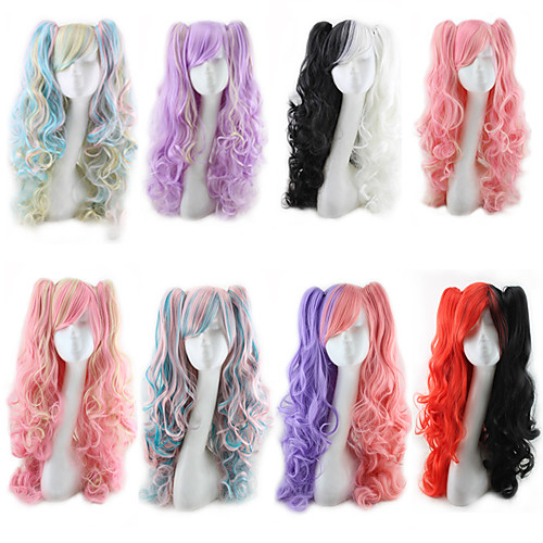 Synthetic Wig Body Wave Asymmetrical Wig Long Black / White Pink Blue Gold Pink Purple Synthetic Hair 25 inch Women's Best Quality curling Red Black
Synthetic Wig Body Wave Asymmetrical Wig Long Black / White Pink Blue Gold Pink Purple Synthetic Hair 25 inch Women's Best Quality curling Red Black