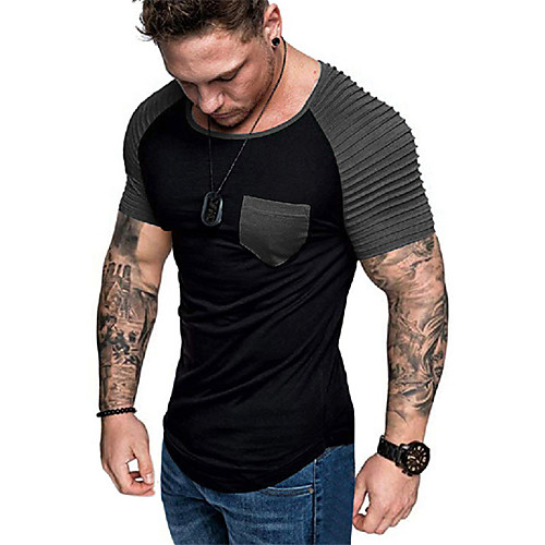 Men's T shirt Graphic Color Block Short Sleeve Daily Tops Basic White Black Red
Men's T shirt Graphic Color Block Short Sleeve Daily Tops Basic White Black Red