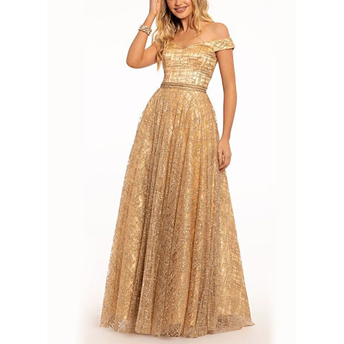 A-Line Open Back Prom Formal Evening Dress Off Shoulder Short Sleeve Floor Length Polyester with Pleats Beading 2021
A-Line Open Back Prom Formal Evening Dress Off Shoulder Short Sleeve Floor Length Polyester with Pleats Beading 2021