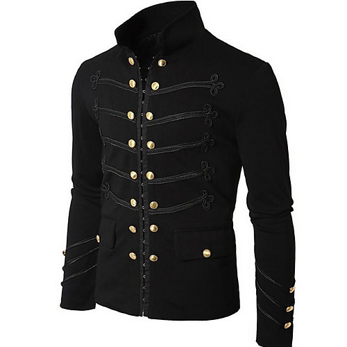 Men's Daily Fall & Winter EU / US Size Regular Jacket, Solid Colored Stand Long Sleeve Polyester Black / Gray
Men's Daily Fall & Winter EU / US Size Regular Jacket, Solid Colored Stand Long Sleeve Polyester Black / Gray