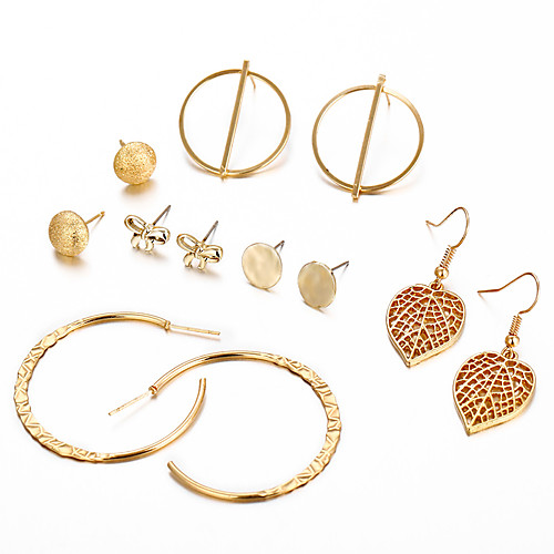 Women's Earrings Classic Mini Earrings Jewelry Gold For Christmas Party Anniversary Carnival Festival 6 Pairs
Women's Earrings Classic Mini Earrings Jewelry Gold For Christmas Party Anniversary Carnival Festival 6 Pairs