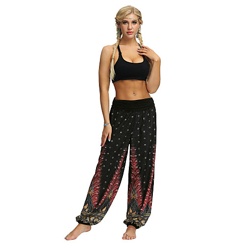Women's Yoga Boho Comfort Plus Size Loose Gym Yoga Pants Bloomers Pants Pattern Full Length Print White Black Red
Women's Yoga Boho Comfort Plus Size Loose Gym Yoga Pants Bloomers Pants Pattern Full Length Print White Black Red