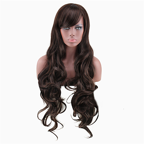 Synthetic Wig Curly Asymmetrical Wig Long sepia Synthetic Hair 27 inch Women's Best Quality Dark Brown
Synthetic Wig Curly Asymmetrical Wig Long sepia Synthetic Hair 27 inch Women's Best Quality Dark Brown