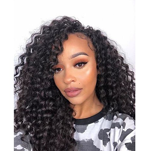 Human Hair Lace Front Wig Free Part style Brazilian Hair Curly Black Wig 130% Density with Baby Hair Natural Hairline For Black Women 100% Virgin 100% Hand Tied Women's Long Human Hair Lace Wig
Human Hair Lace Front Wig Free Part style Brazilian Hair Curly Black Wig 130% Density with Baby Hair Natural Hairline For Black Women 100% Virgin 100% Hand Tied Women's Long Human Hair Lace Wig