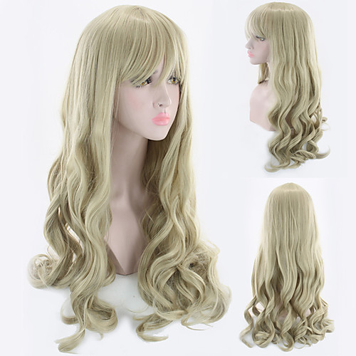 Synthetic Wig Wavy Asymmetrical Wig Blonde Long Blonde Synthetic Hair 27 inch Women's Best Quality Blonde
Synthetic Wig Wavy Asymmetrical Wig Blonde Long Blonde Synthetic Hair 27 inch Women's Best Quality Blonde