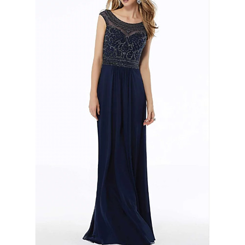 A-Line Mother of the Bride Dress Elegant Jewel Neck Knee Length Chiffon Lace Sleeveless with Lace Beading 2021
A-Line Mother of the Bride Dress Elegant Jewel Neck Knee Length Chiffon Lace Sleeveless with Lace Beading 2021