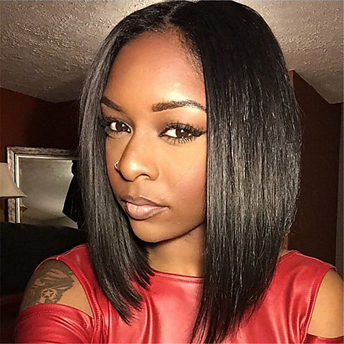Synthetic Wig Straight kinky Straight Asymmetrical Wig Medium Length Natural Black Synthetic Hair 6 inch Women's Best Quality Black
Synthetic Wig Straight kinky Straight Asymmetrical Wig Medium Length Natural Black Synthetic Hair 6 inch Women's Best Quality Black