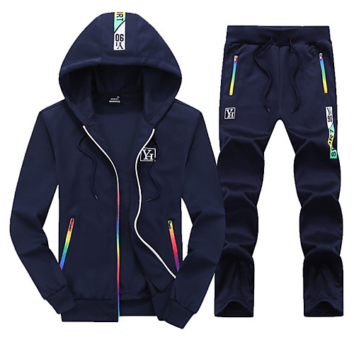 Men's 2-Piece Full Zip Tracksuit Sweatsuit 2pcs Winter Front Zipper Hooded Running Fitness Jogging Thermal / Warm Breathable Soft Sportswear Rainbow Athletic Clothing Set Long Sleeve Activewear
Men's 2-Piece Full Zip Tracksuit Sweatsuit 2pcs Winter Front Zipper Hooded Running Fitness Jogging Thermal / Warm Breathable Soft Sportswear Rainbow Athletic Clothing Set Long Sleeve Activewear