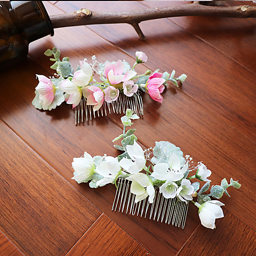 Fabrics Hair Combs with Floral 1 Piece Wedding / Party / Evening Headpiece
Fabrics Hair Combs with Floral 1 Piece Wedding / Party / Evening Headpiece