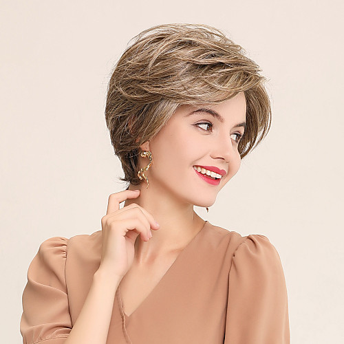 Human Hair Lace Front Wig Bob Pixie Cut Side Part style Indian Hair Natural Straight White Brown Wig 130% Density Cosplay Party Classic African American Wig Women's Short Cosplay Suits Costume
Human Hair Lace Front Wig Bob Pixie Cut Side Part style Indian Hair Natural Straight White Brown Wig 130% Density Cosplay Party Classic African American Wig Women's Short Cosplay Suits Costume