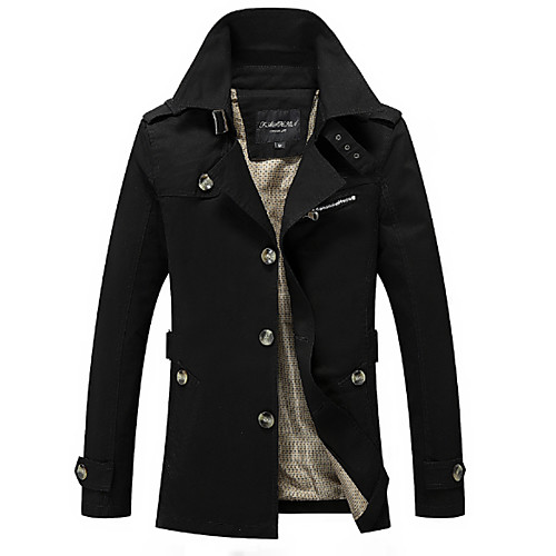 Men's Solid Colored Fall Jacket Regular Daily Long Sleeve Cotton Coat Tops Black
Men's Solid Colored Fall Jacket Regular Daily Long Sleeve Cotton Coat Tops Black