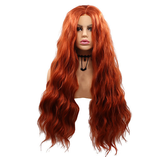 Synthetic Lace Front Wig Body Wave Layered Haircut Lace Front Wig Medium Length Orange Synthetic Hair 26 inch Women's Party Women Adorable Red Sylvia
Synthetic Lace Front Wig Body Wave Layered Haircut Lace Front Wig Medium Length Orange Synthetic Hair 26 inch Women's Party Women Adorable Red Sylvia
