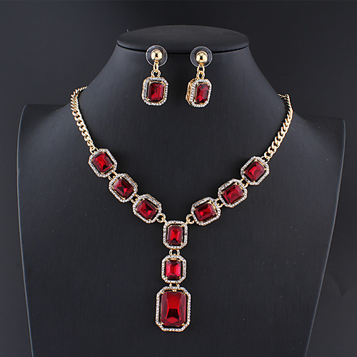 Women's Blue Red Gray Hoop Earrings Necklace Bridal Jewelry Sets Classic Drop Pear Stylish Basic Cute Earrings Jewelry White / Black / Dark Red For Wedding Party Engagement One-piece Suit
Women's Blue Red Gray Hoop Earrings Necklace Bridal Jewelry Sets Classic Drop Pear Stylish Basic Cute Earrings Jewelry White / Black / Dark Red For Wedding Party Engagement One-piece Suit