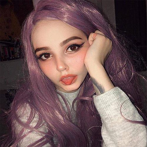 Synthetic Wig Curly Wavy Asymmetrical Wig Long Purple Synthetic Hair 27 inch Women's Best Quality Purple
Synthetic Wig Curly Wavy Asymmetrical Wig Long Purple Synthetic Hair 27 inch Women's Best Quality Purple