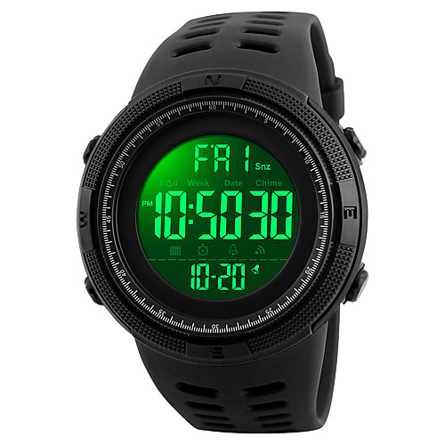 Men's Sport Watch Japanese Digital Black 50 m Water Resistant / Waterproof Chronograph Alarm Clock Digital Outdoor New Arrival - Black GoldenBlack Black / Blue Two Years Battery Life
Men's Sport Watch Japanese Digital Black 50 m Water Resistant / Waterproof Chronograph Alarm Clock Digital Outdoor New Arrival - Black GoldenBlack Black / Blue Two Years Battery Life
