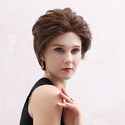 Human Hair Lace Front Wig Pixie Cut Asymmetrical With Bangs style Indian Hair Natural Straight Black White Wig 130% Density Cosplay Lace Classic Women Women's Short Cosplay Suits Costume Accessories
Human Hair Lace Front Wig Pixie Cut Asymmetrical With Bangs style Indian Hair Natural Straight Black White Wig 130% Density Cosplay Lace Classic Women Women's Short Cosplay Suits Costume Accessories