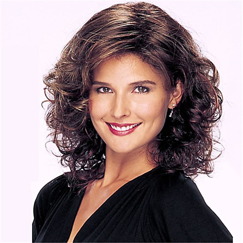 Synthetic Wig Curly Asymmetrical Wig Medium Length Black / Brown Synthetic Hair 16 inch Women's Brown
Synthetic Wig Curly Asymmetrical Wig Medium Length Black / Brown Synthetic Hair 16 inch Women's Brown