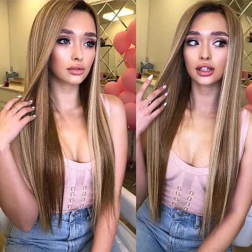 Synthetic Wig Straight kinky Straight Asymmetrical Wig Blonde Long Blonde Synthetic Hair 27 inch Women's Best Quality Blonde
Synthetic Wig Straight kinky Straight Asymmetrical Wig Blonde Long Blonde Synthetic Hair 27 inch Women's Best Quality Blonde