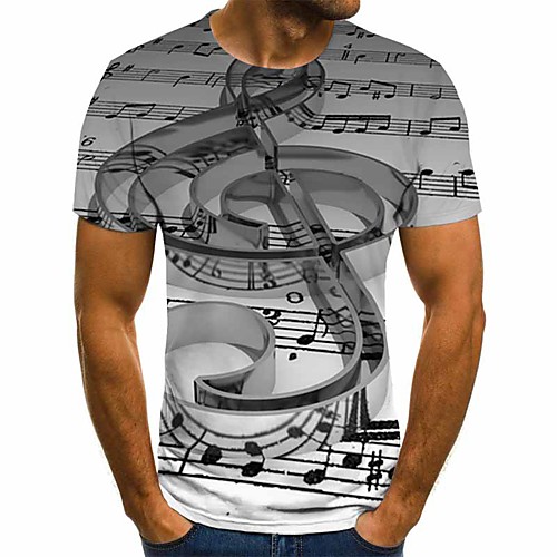 Men's Plus Size T-shirt Geometric 3D Graphic Pleated Print Tops Street chic Exaggerated Round Neck Gray / Short Sleeve
Men's Plus Size T-shirt Geometric 3D Graphic Pleated Print Tops Street chic Exaggerated Round Neck Gray / Short Sleeve
