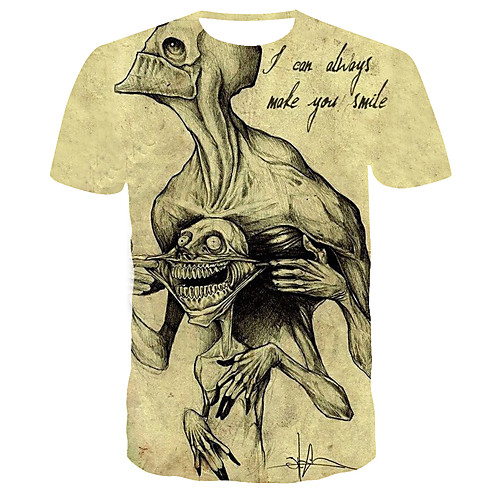 Men's T shirt Geometric Plus Size Print Short Sleeve Daily Tops Basic Streetwear Khaki
Men's T shirt Geometric Plus Size Print Short Sleeve Daily Tops Basic Streetwear Khaki