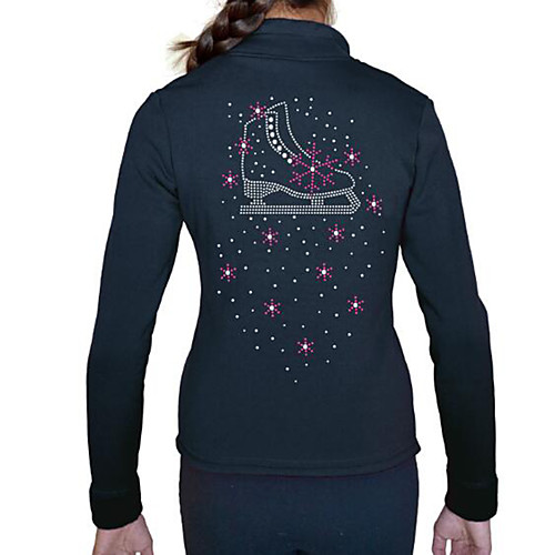 Figure Skating Top Women's Girls' Ice Skating Jacket Top Black Spandex High Elasticity Training Competition Skating Wear Crystal / Rhinestone Long Sleeve Ice Skating Figure Skating / Kids
Figure Skating Top Women's Girls' Ice Skating Jacket Top Black Spandex High Elasticity Training Competition Skating Wear Crystal / Rhinestone Long Sleeve Ice Skating Figure Skating / Kids