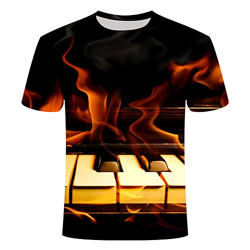 Men's T shirt Geometric Plus Size Print Short Sleeve Daily Tops Basic Streetwear Black
Men's T shirt Geometric Plus Size Print Short Sleeve Daily Tops Basic Streetwear Black