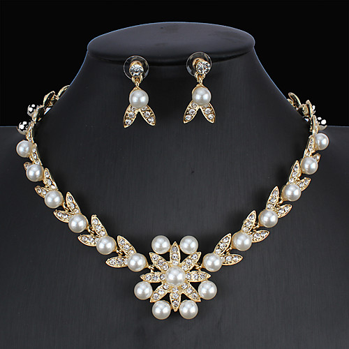 Women's White Hoop Earrings Necklace Bridal Jewelry Sets Classic Flower Stylish Basic Fashion 18K Gold Earrings Jewelry Gold For Wedding Party Engagement 1 set
Women's White Hoop Earrings Necklace Bridal Jewelry Sets Classic Flower Stylish Basic Fashion 18K Gold Earrings Jewelry Gold For Wedding Party Engagement 1 set