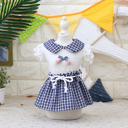 Dog Cat Costume Dress Plaid / Check Color Block Bowknot Cosplay Cute Party Casual / Daily Dog Clothes Puppy Clothes Dog Outfits Breathable Blue Costume for Girl and Boy Dog Fabric XS S M L XL
Dog Cat Costume Dress Plaid / Check Color Block Bowknot Cosplay Cute Party Casual / Daily Dog Clothes Puppy Clothes Dog Outfits Breathable Blue Costume for Girl and Boy Dog Fabric XS S M L XL