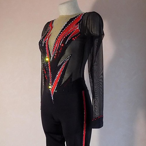 21Grams Rhythmic Gymnastics Leotards Artistic Gymnastics Leotards Women's Girls' Leotard Black Spandex High Elasticity Handmade Jeweled Diamond Look Long Sleeve Competition Dance Rhythmic Gymnastics
21Grams Rhythmic Gymnastics Leotards Artistic Gymnastics Leotards Women's Girls' Leotard Black Spandex High Elasticity Handmade Jeweled Diamond Look Long Sleeve Competition Dance Rhythmic Gymnastics