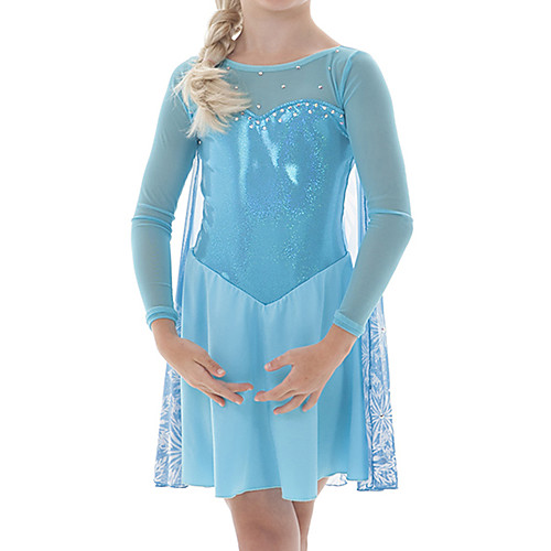 Figure Skating Dress Women's Girls' Ice Skating Dress Sky Blue Patchwork Spandex High Elasticity Training Competition Skating Wear Patchwork Long Sleeve Ice Skating Figure Skating
Figure Skating Dress Women's Girls' Ice Skating Dress Sky Blue Patchwork Spandex High Elasticity Training Competition Skating Wear Patchwork Long Sleeve Ice Skating Figure Skating