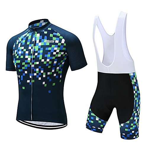 21Grams Men's Short Sleeve Cycling Jersey with Bib Shorts Bule / Black Plaid Checkered Solid Color Bike UV Resistant Quick Dry Breathable Sports Plaid Checkered Mountain Bike MTB Road Bike Cycling
21Grams Men's Short Sleeve Cycling Jersey with Bib Shorts Bule / Black Plaid Checkered Solid Color Bike UV Resistant Quick Dry Breathable Sports Plaid Checkered Mountain Bike MTB Road Bike Cycling