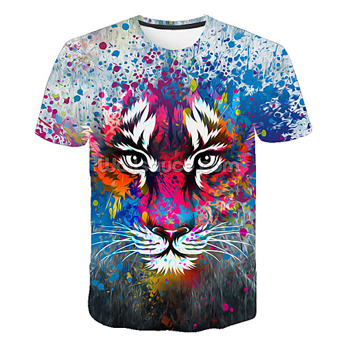 Men's T shirt Geometric Plus Size Print Short Sleeve Daily Tops Basic Streetwear Blue
Men's T shirt Geometric Plus Size Print Short Sleeve Daily Tops Basic Streetwear Blue