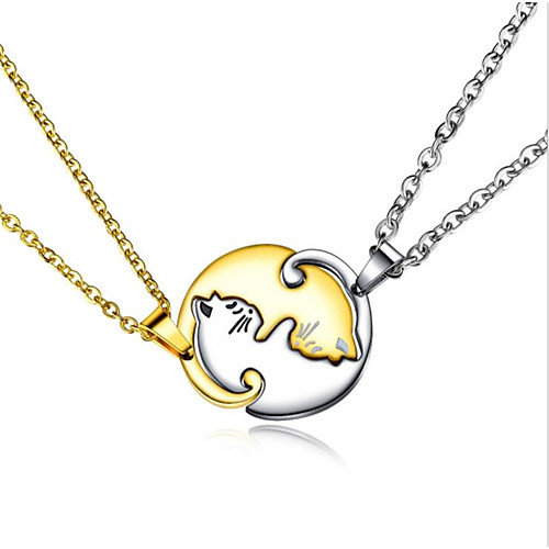 Men's Women's Pendant Necklace Classic Cat Fashion Stainless Steel Black Gold 50 cm Necklace Jewelry 1 Piece For Gift Daily Wear
Men's Women's Pendant Necklace Classic Cat Fashion Stainless Steel Black Gold 50 cm Necklace Jewelry 1 Piece For Gift Daily Wear