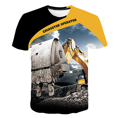 Men's T shirt Geometric Plus Size Print Short Sleeve Daily Tops Basic Streetwear Yellow
Men's T shirt Geometric Plus Size Print Short Sleeve Daily Tops Basic Streetwear Yellow