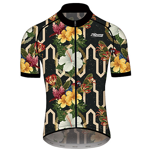 21Grams Women's Men's Short Sleeve Cycling Jersey Spandex Green / Black Floral Botanical Bike Jersey Top Mountain Bike MTB Road Bike Cycling Quick Dry Sports Clothing Apparel
21Grams Women's Men's Short Sleeve Cycling Jersey Spandex Green / Black Floral Botanical Bike Jersey Top Mountain Bike MTB Road Bike Cycling Quick Dry Sports Clothing Apparel