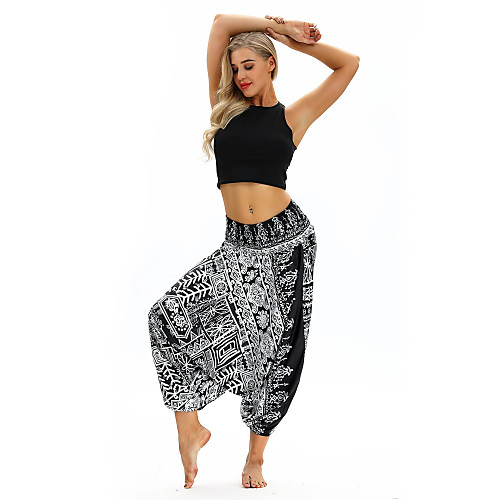 Women's Yoga Pants Harem Bloomers Breathable Quick Dry Bohemian Black Yoga Fitness Gym Workout Sports Activewear / Casual / Athleisure
Women's Yoga Pants Harem Bloomers Breathable Quick Dry Bohemian Black Yoga Fitness Gym Workout Sports Activewear / Casual / Athleisure