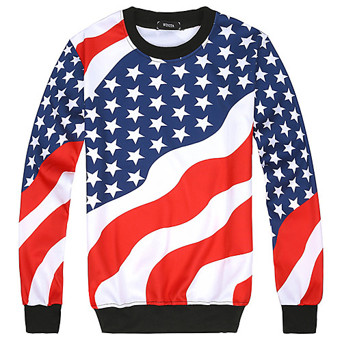 YEEZZI Men's Long Sleeve Hoodie Sweatshirt Running Shirt Tee Tshirt Top Breathable Quick Dry Soft Fitness Gym Workout Running Jogging Sportswear Star Spangled Banner WhiteBlue Black / Blue
YEEZZI Men's Long Sleeve Hoodie Sweatshirt Running Shirt Tee Tshirt Top Breathable Quick Dry Soft Fitness Gym Workout Running Jogging Sportswear Star Spangled Banner WhiteBlue Black / Blue