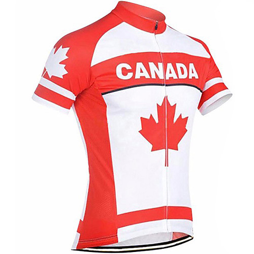 21Grams Men's Short Sleeve Cycling Jersey Spandex Red / White Canada Bike Jersey Top Mountain Bike MTB Road Bike Cycling UV Resistant Quick Dry Breathable Sports Clothing Apparel / Stretchy
21Grams Men's Short Sleeve Cycling Jersey Spandex Red / White Canada Bike Jersey Top Mountain Bike MTB Road Bike Cycling UV Resistant Quick Dry Breathable Sports Clothing Apparel / Stretchy
