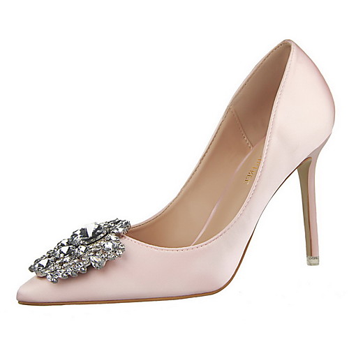 Women's Heels Stiletto Heel Pointed Toe Sexy Party & Evening Elastic Fabric Rhinestone Solid Colored Black Red Pink / 3-4
Women's Heels Stiletto Heel Pointed Toe Sexy Party & Evening Elastic Fabric Rhinestone Solid Colored Black Red Pink / 3-4