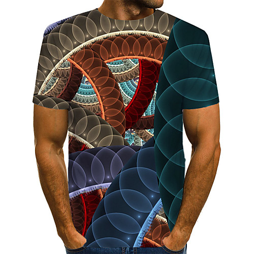 Men's Plus Size Geometric 3D Print T-shirt Daily Weekend Round Neck Blue / Short Sleeve
Men's Plus Size Geometric 3D Print T-shirt Daily Weekend Round Neck Blue / Short Sleeve