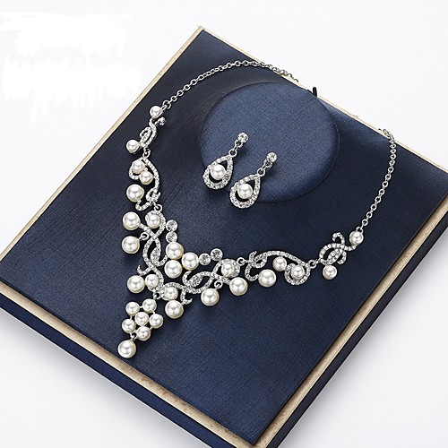 Women's Crystal Bridal Jewelry Sets Transparent Flower Vintage Elegant Earrings Jewelry White For Wedding Party 1 set
Women's Crystal Bridal Jewelry Sets Transparent Flower Vintage Elegant Earrings Jewelry White For Wedding Party 1 set