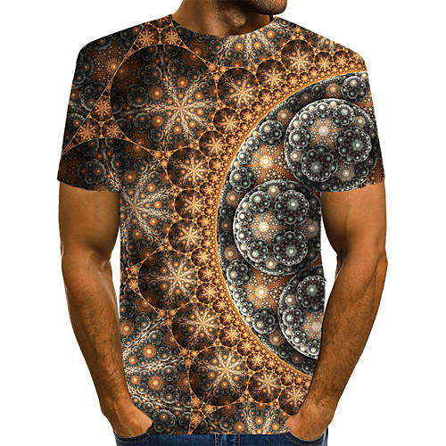 Men's Plus Size Geometric 3D Print T-shirt Daily Weekend Round Neck Brown / Short Sleeve
Men's Plus Size Geometric 3D Print T-shirt Daily Weekend Round Neck Brown / Short Sleeve