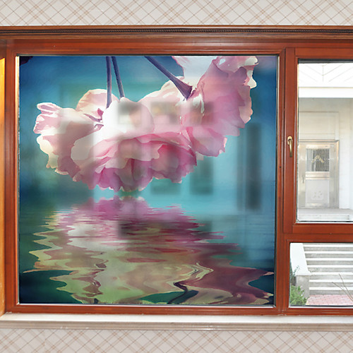 Big Pink Flowers Pattern Matte Window Film Cling Vinyl Thermal-Insulation Privacy Protection Home Decor For Window Cabinet Door Sticker / Window Sticker 5860cm
Big Pink Flowers Pattern Matte Window Film Cling Vinyl Thermal-Insulation Privacy Protection Home Decor For Window Cabinet Door Sticker / Window Sticker 5860cm