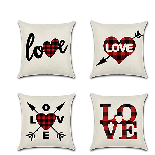 Set of 4 Linen Pillow Cover Lovers Wedding Valentine's Day Throw Pillow 4545 cm
Set of 4 Linen Pillow Cover Lovers Wedding Valentine's Day Throw Pillow 4545 cm