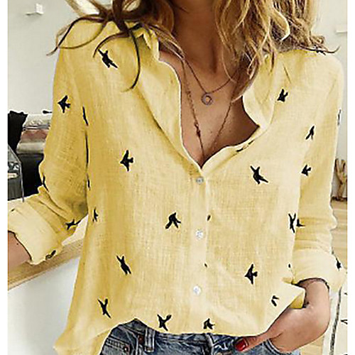 Women's Blouse Shirt Geometric Star Long Sleeve Shirt Collar Tops Basic Top White Blue Yellow
Women's Blouse Shirt Geometric Star Long Sleeve Shirt Collar Tops Basic Top White Blue Yellow