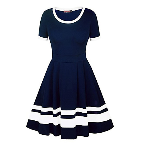 Women's A Line Dress Short Mini Dress Black Wine Navy Blue Half Sleeve Striped Round Neck Cotton S M L XL XXL
Women's A Line Dress Short Mini Dress Black Wine Navy Blue Half Sleeve Striped Round Neck Cotton S M L XL XXL