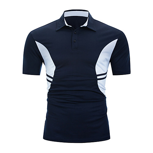 Men's Color Block Black & White Polo Basic Street chic Daily Weekend Black / Shirt Collar / Short Sleeve / Cotton
Men's Color Block Black & White Polo Basic Street chic Daily Weekend Black / Shirt Collar / Short Sleeve / Cotton